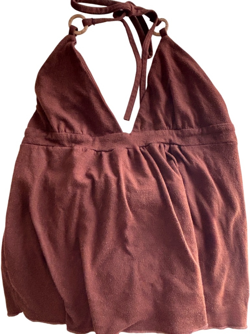 2000s brown halter top